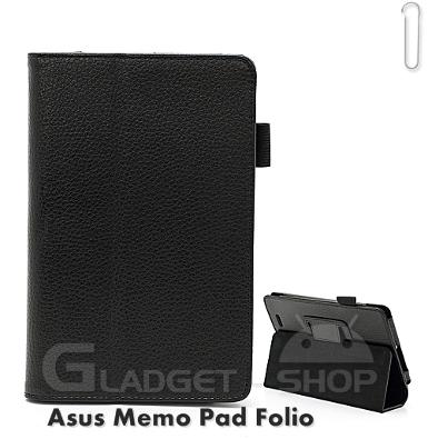 เคส Asus Memo Pad (ME172V) Black Folio Stand Case 